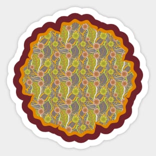 I Be-Leaf In You Leaves Pattern Sticker